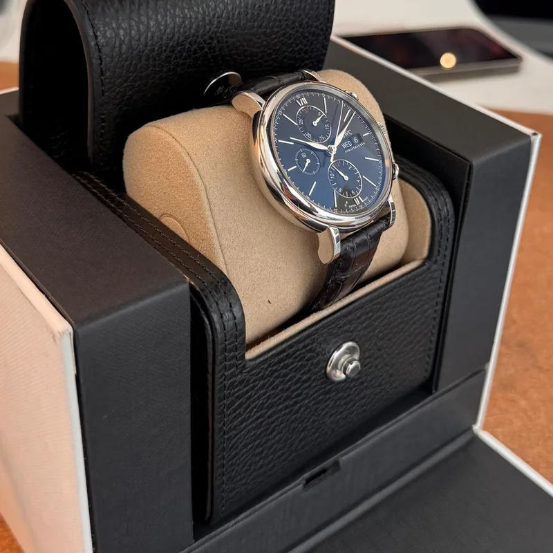 Thumb Portofino Chronograph Stainless Steel / Black / Alligator