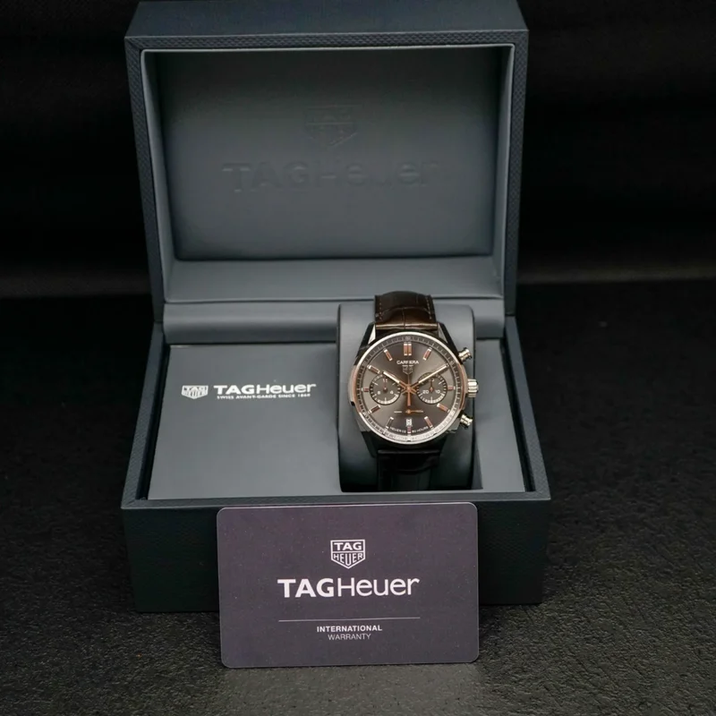 Thumb Carrera Calibre Heuer 02 42 Stainless Steel / Grey / Strap