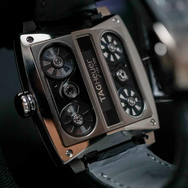Thumb Monaco V4 Rare Limited Edition Skeleton Dial Automatic Titanium Ceramic Case 