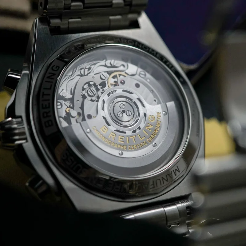 Thumb Chronomat B01 42 Stainless Steel / Silver / Rouleaux