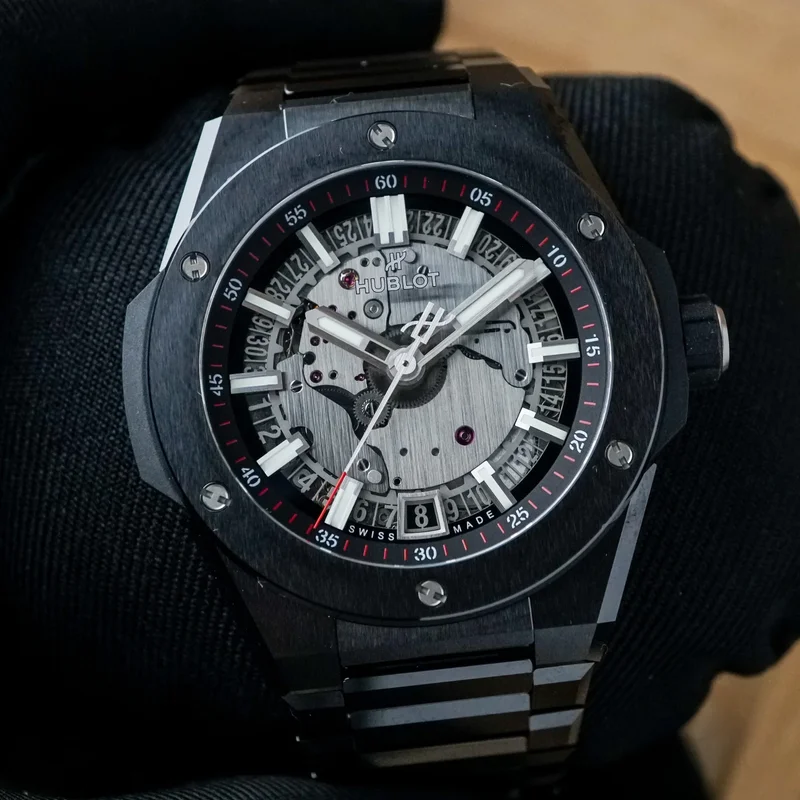 Integrated Time Only Black Magic Ceramic