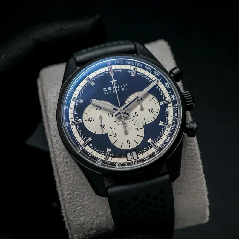 El Primero Chronomaster 42 Aluminium / Black / Rubber Strap