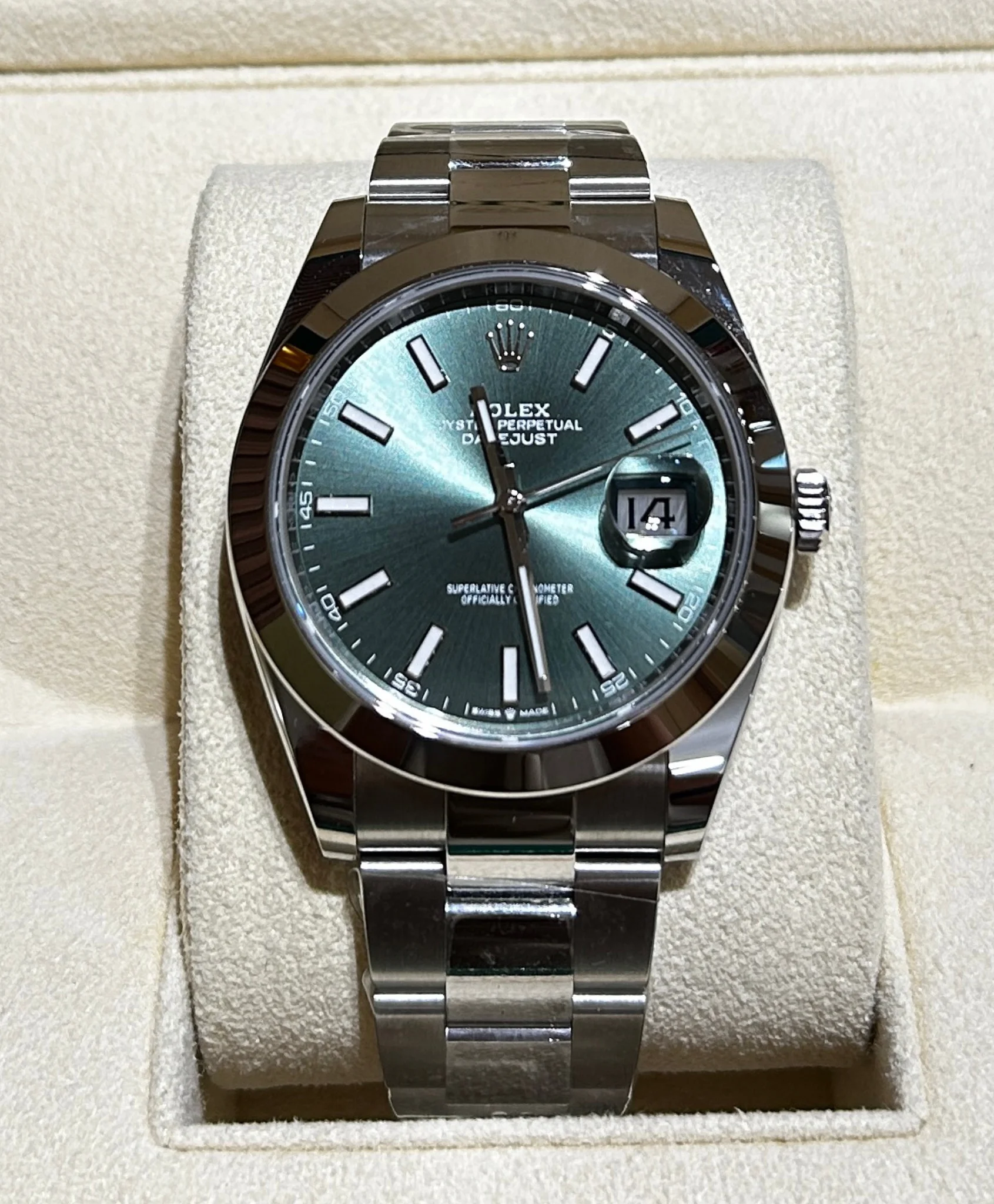 Datejust 41 Stainless Steel Smooth / Jubilee / Green
