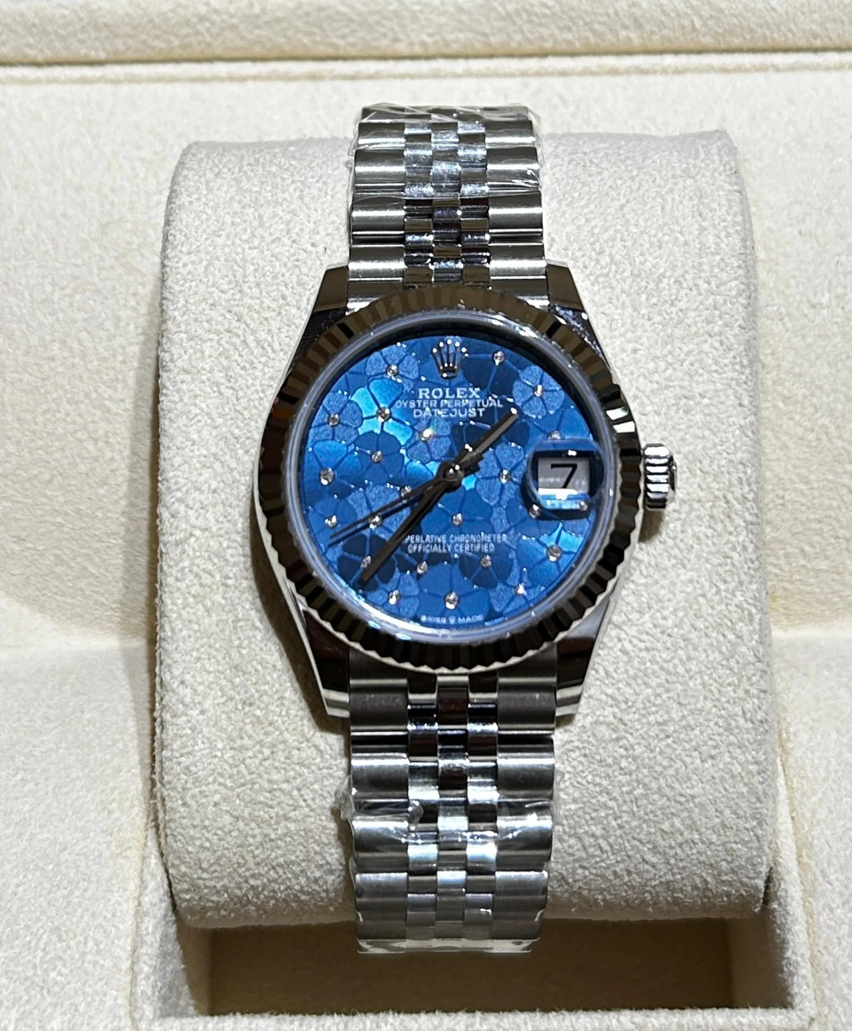 Datejust 31 Blue Floral Dial Jubilee
