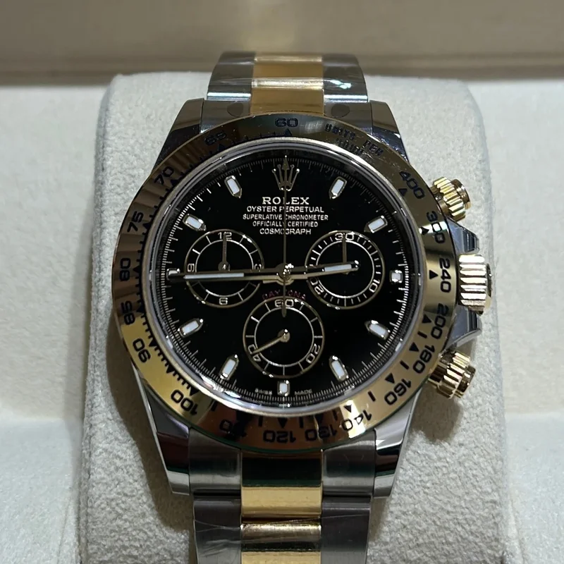 Cosmograph Daytona Stainless Steel - Yellow Gold / Black / Oyster