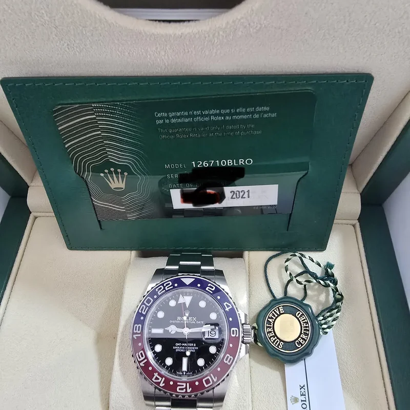 Thumb GMT-Master II Stainless Steel / BLRO / Oyster
