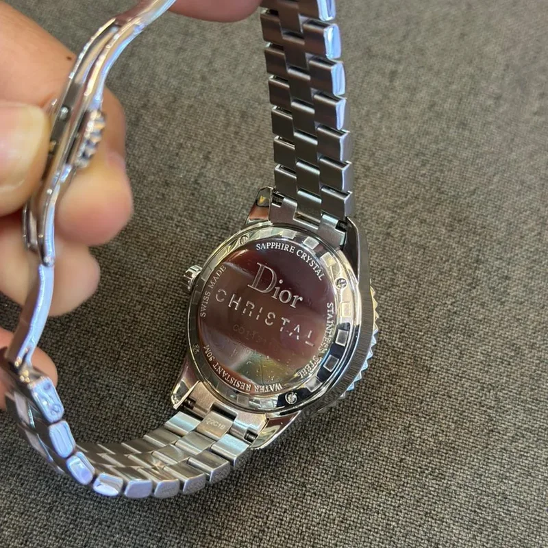 Thumb Christal Mother of Pearl Diamond Stainless Steel 