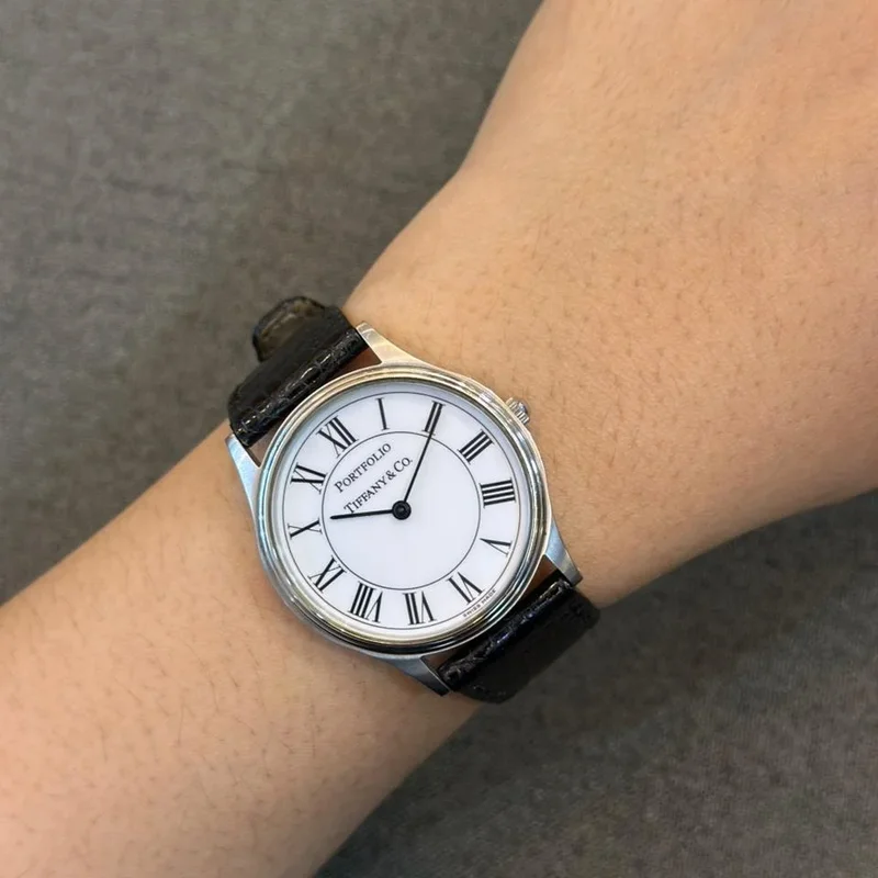 Portfolio Stainless Steel Quartz / White-Roman