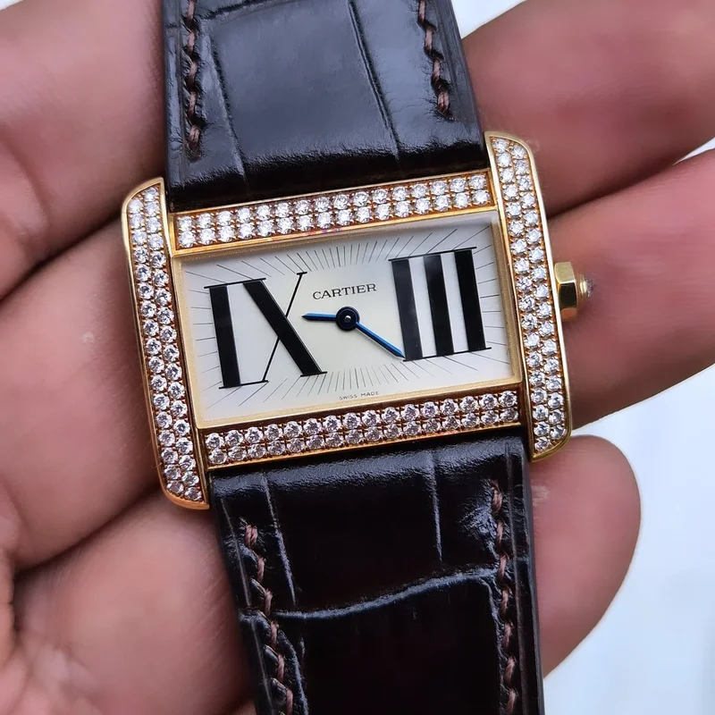 Tank Divan Quartz Yellow Gold