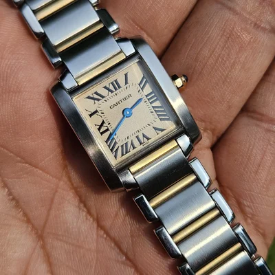 Tank Francaise Small Stainless Steel / Quartz