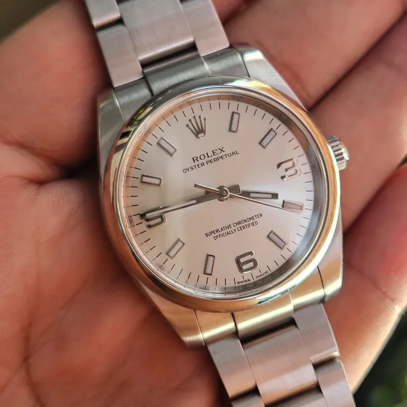 Oyster Perpetual 34 Silver Explorer
