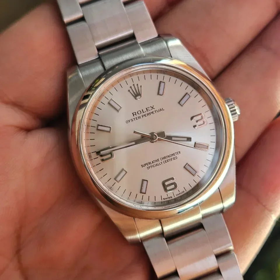 Oyster Perpetual 34 Silver Explorer