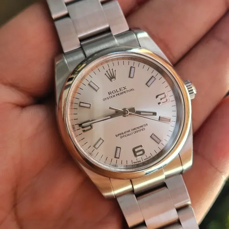 Oyster Perpetual 34 Silver Explorer