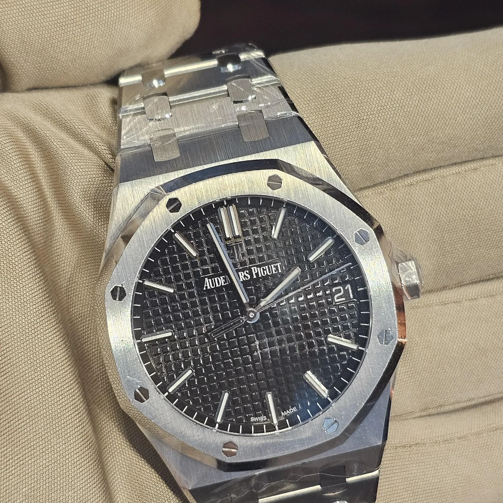 Royal Oak 15500 Stainless Steel / Black