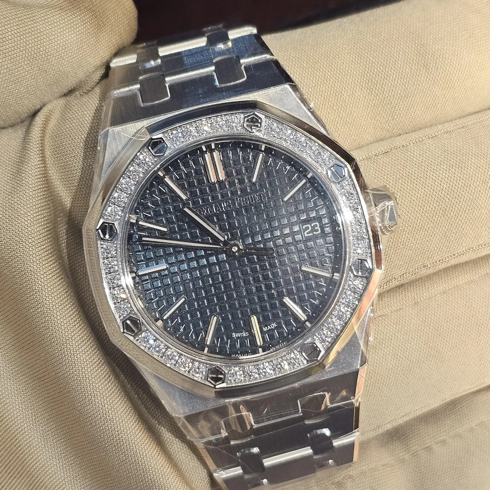 Royal Oak Selfwinding 37 Stainless Steel - Diamond / Blue