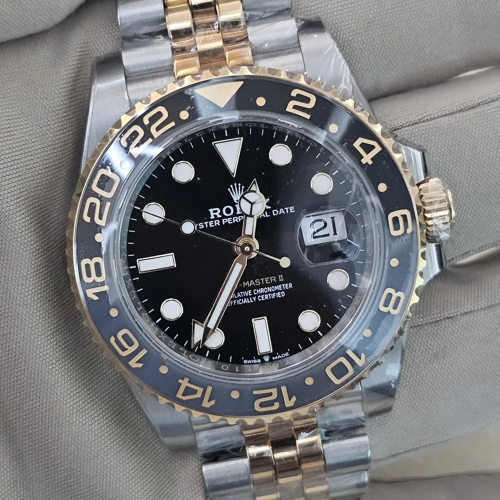 GMT-Master II Stainless Steel - Yellow Gold / GRNR / Jubilee
