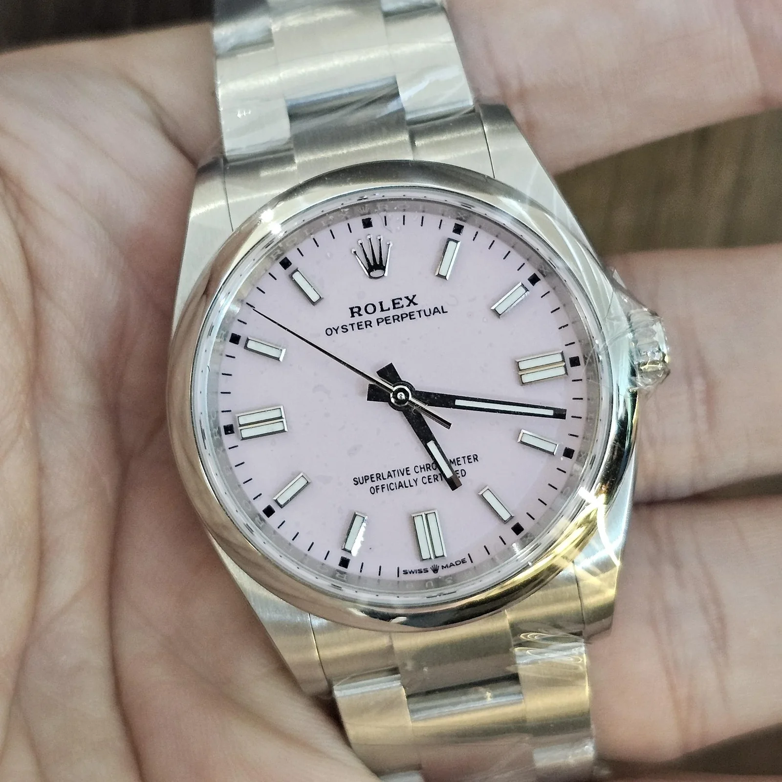 Oyster Perpetual 36 Stainless Steel / Pink