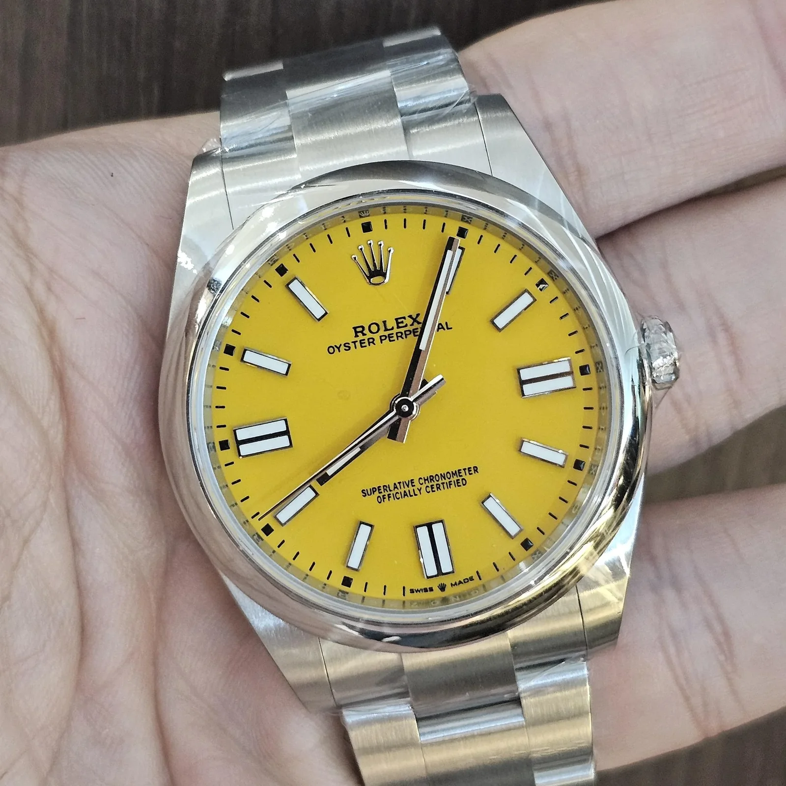 Oyster Perpetual 41 Stainless Steel / Yellow