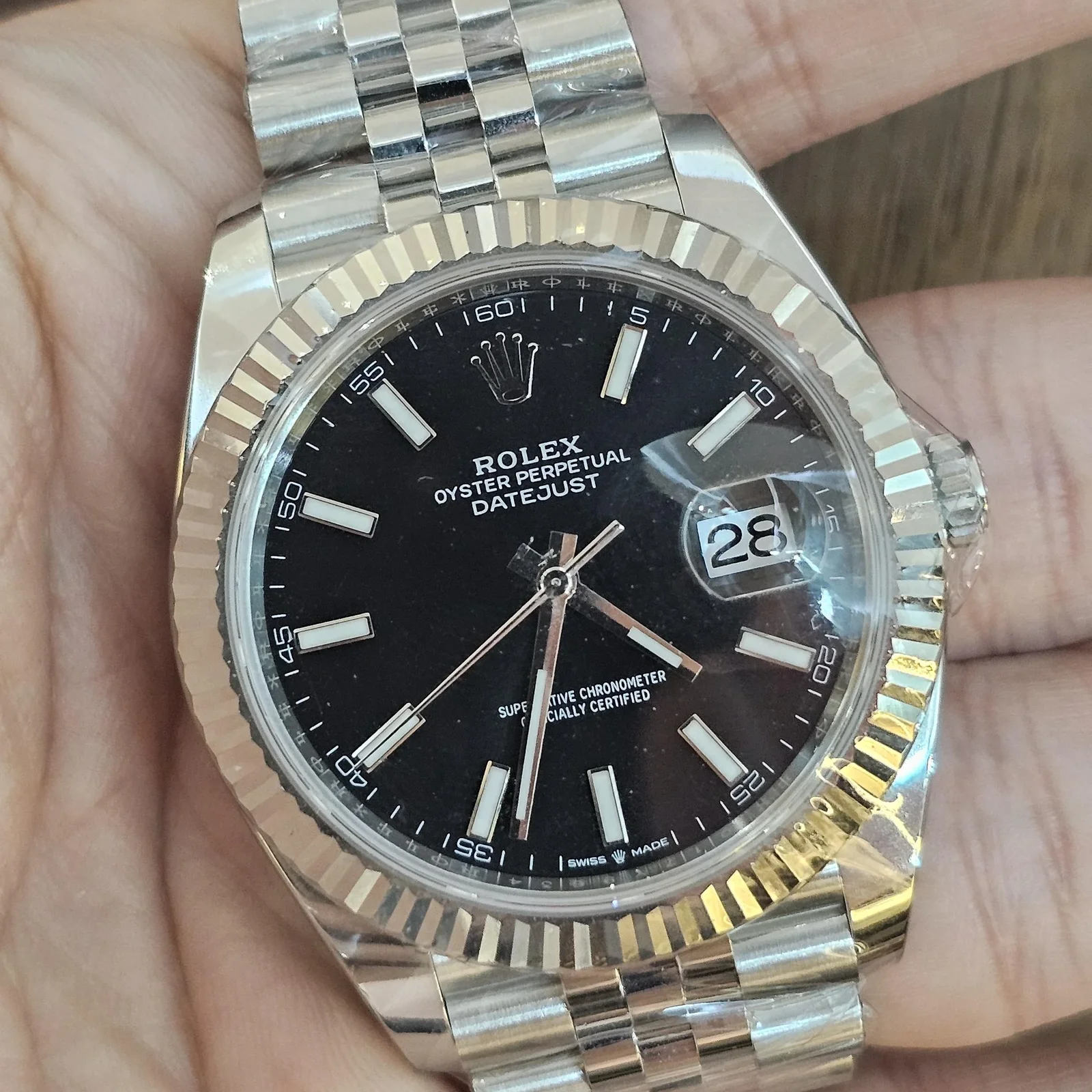 Datejust 41 Stainless Steel Fluted / Jubilee / Black