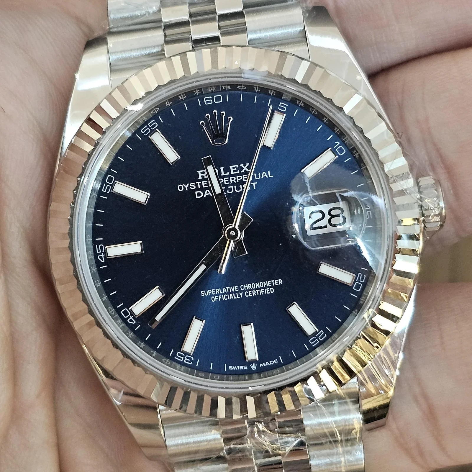Datejust 41 Stainless Steel Fluted / Jubilee / Blue