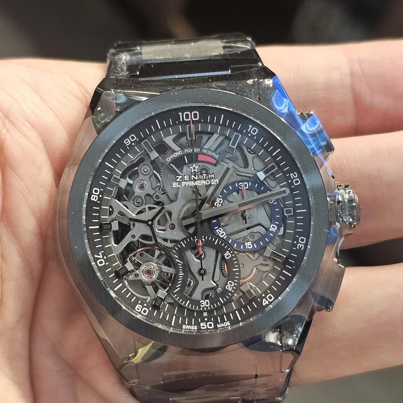 Defy El Primero 21 Black Ceramic / Skeleton / Bracelet