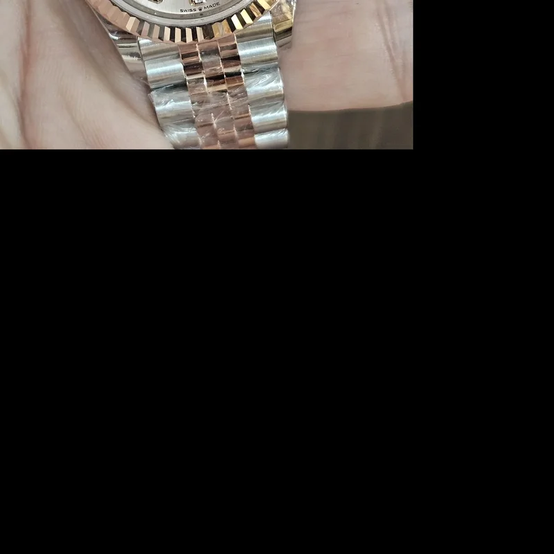 Datejust 31 Stainless Steel / Rose Gold / Fluted / Rose - Diamond / Jubilee