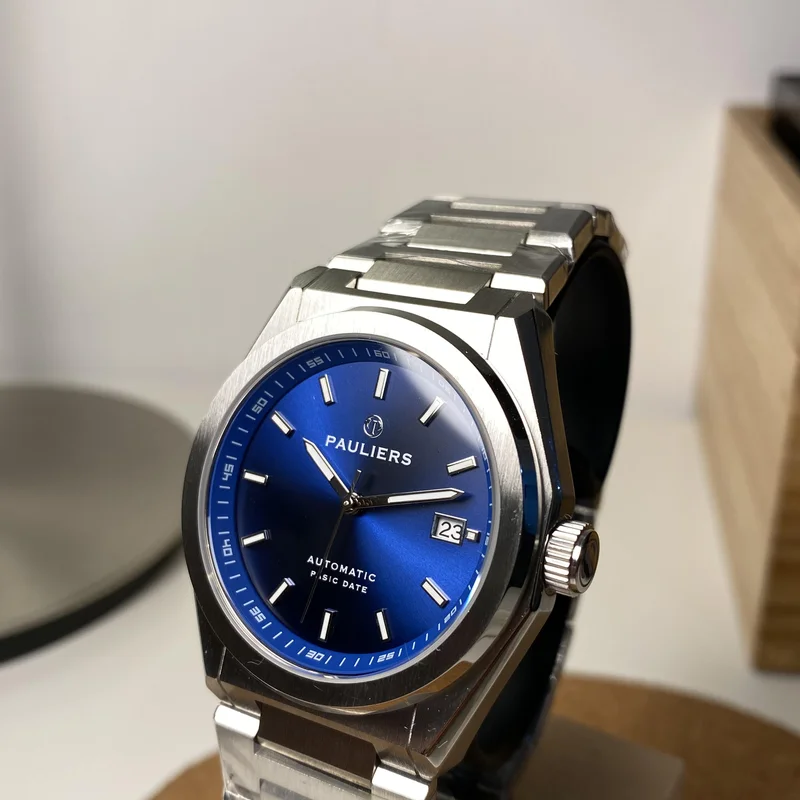 Thumb Pauliers Date/Stainless Steel/ Blue