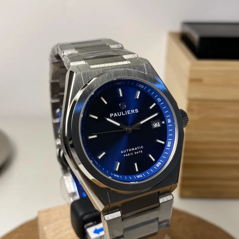 Thumb Pauliers Date/Stainless Steel/ Blue