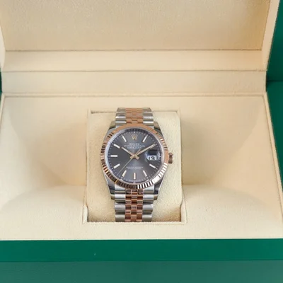 Datejust 36 Stainless Steel / Everose / Fluted / Slate / Jubilee