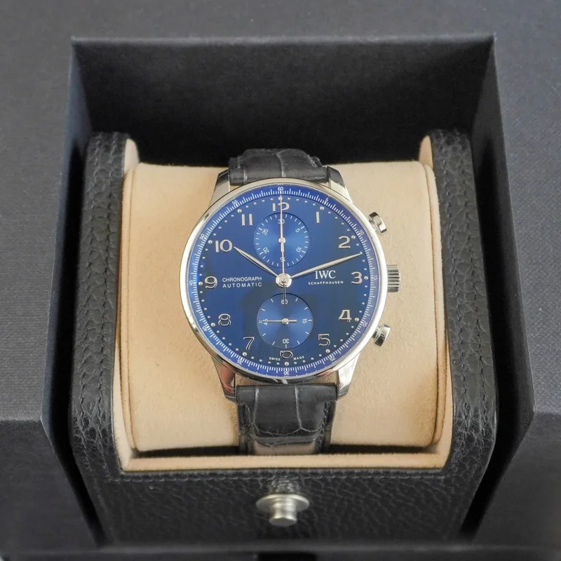 Portugieser Chronograph Stainless Steel / Blue