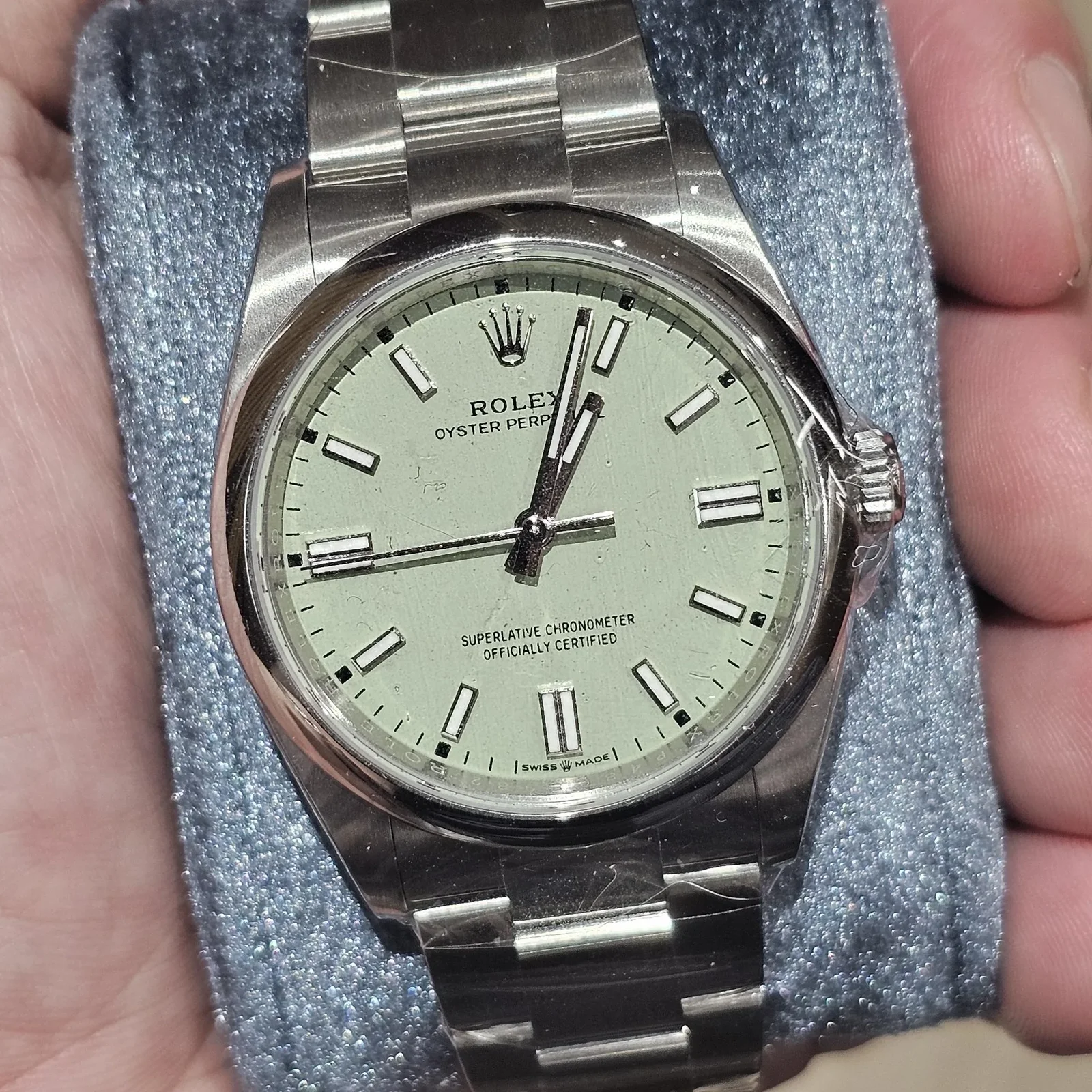 Oyster Perpetual 36 Stainless Steel / Pistachio