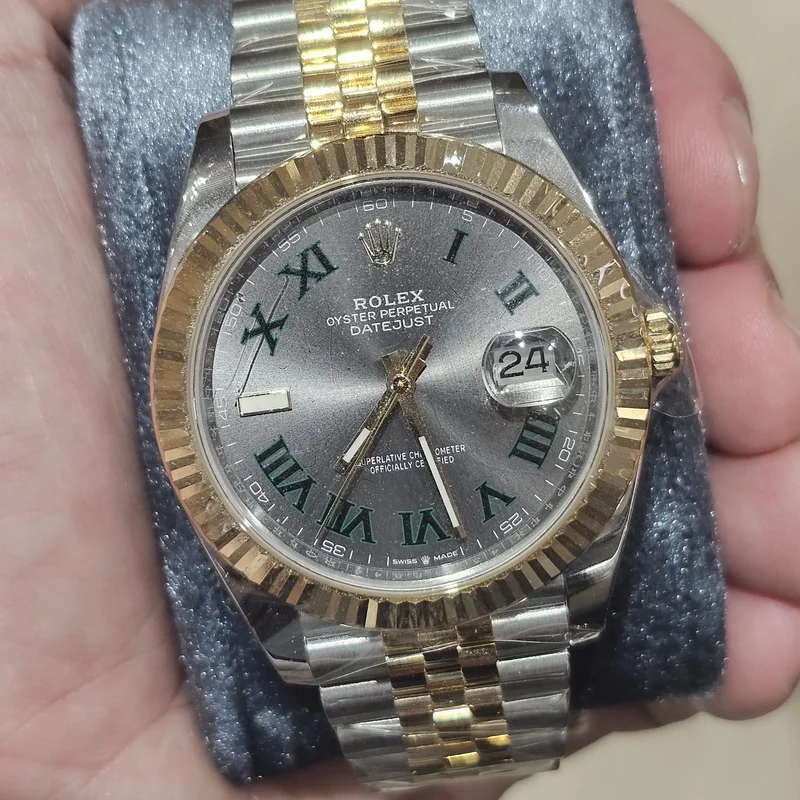 Datejust 41 Rolesor Yellow Fluted / Jubilee / Slate - Roman