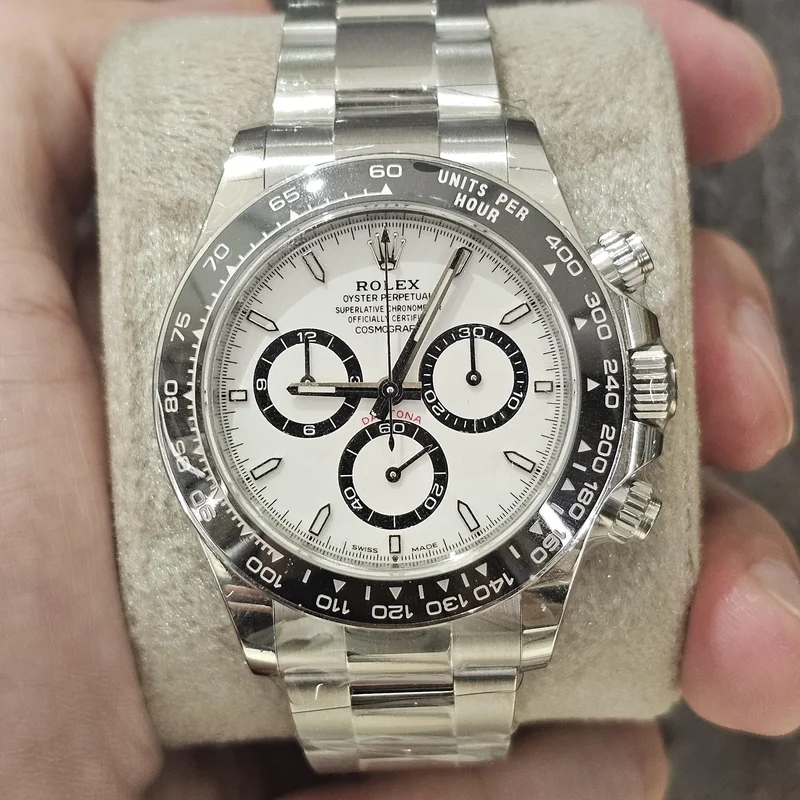 Cosmograph Daytona Stainless Steel - Cerachrom / White / Oyster