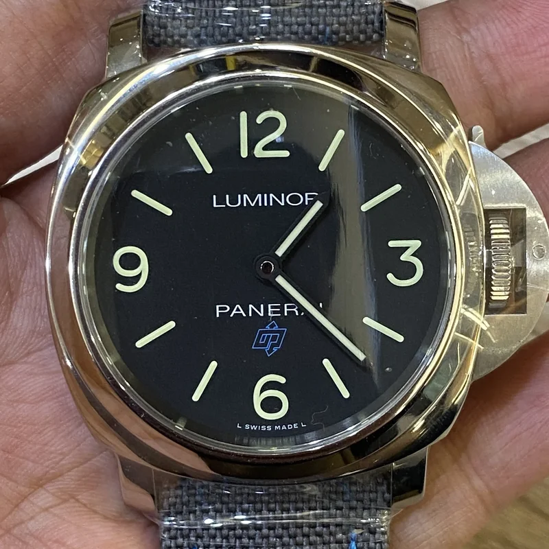 Luminor Base 44 Logo 3 Days Black - Blue OP