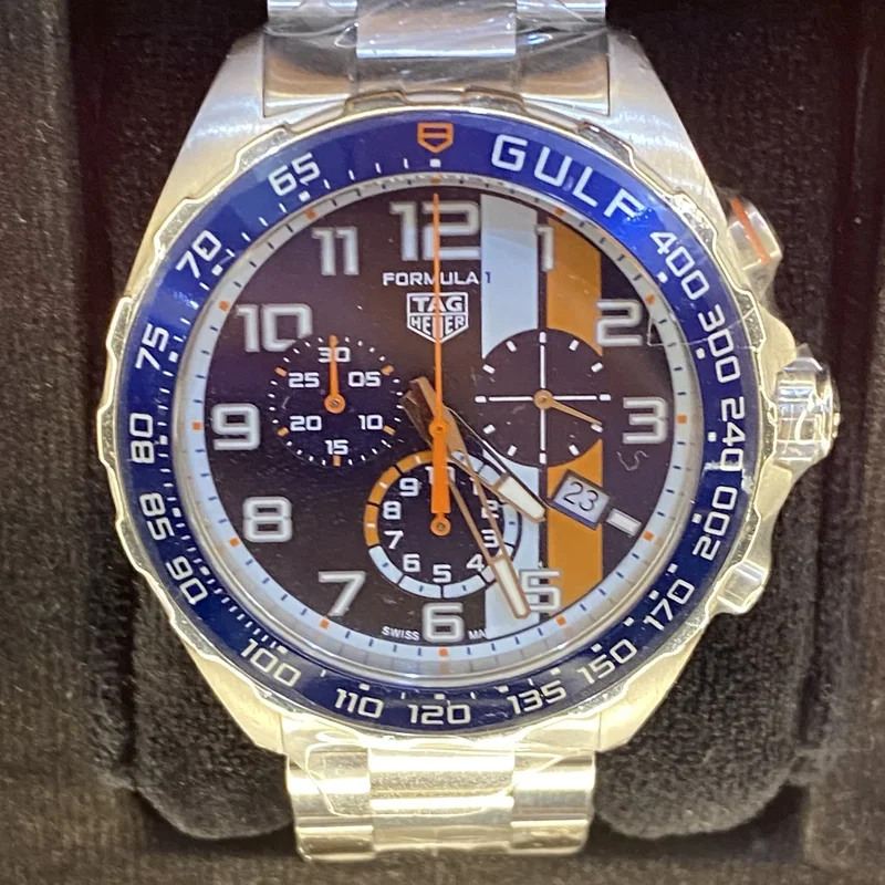Formula 1 Chronograph Quartz Stainless Steel / Blue Gulf