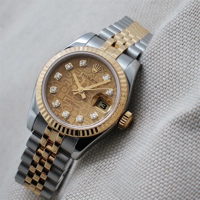 Lady-Datejust 26 Rolesor Fluted Computer Diamond Jubilee