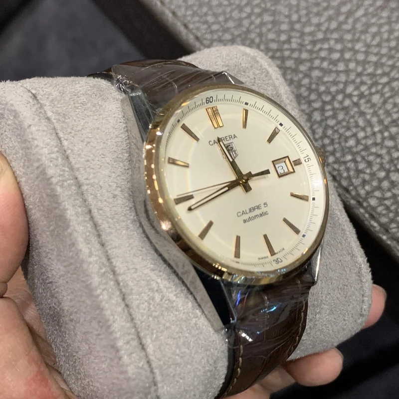 Thumb Carrera Calibre 5 39 Stainless Steel / Rose Gold / Silver / Alligator