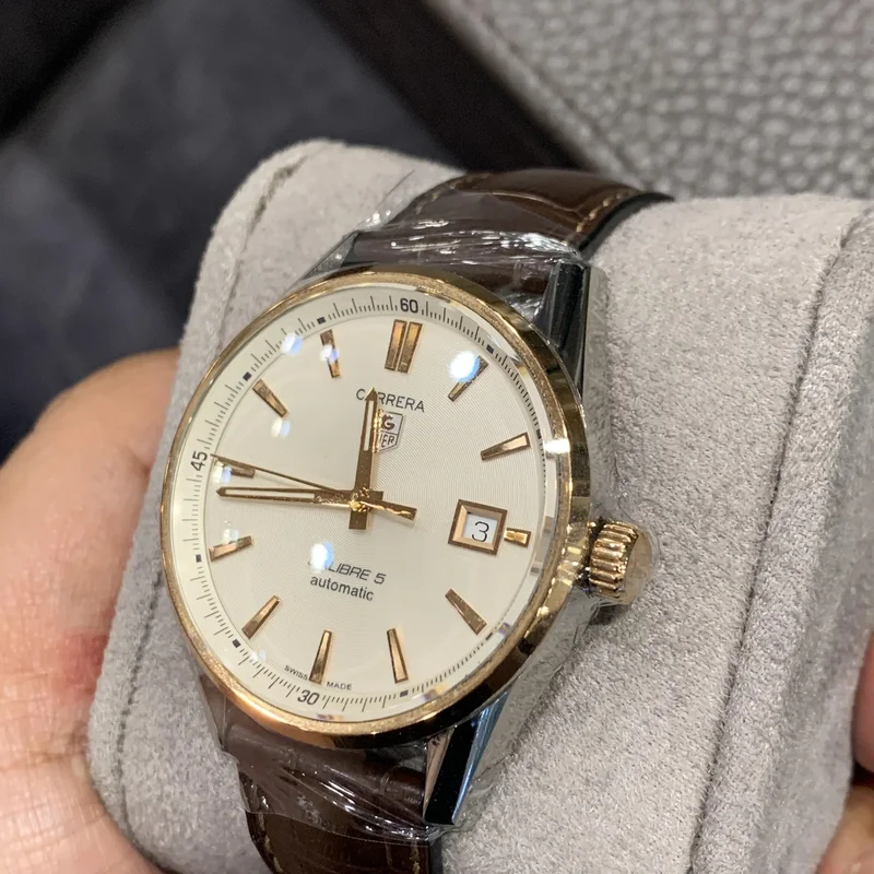 Thumb Carrera Calibre 5 39 Stainless Steel / Rose Gold / Silver / Alligator