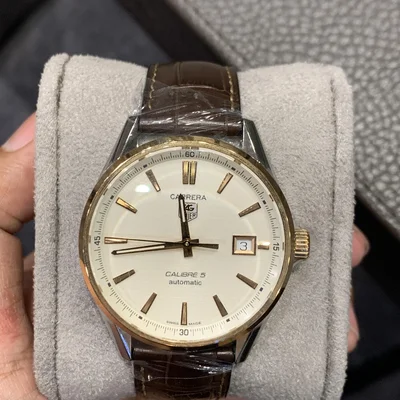 Carrera Calibre 5 39 Stainless Steel / Rose Gold / Silver / Alligator