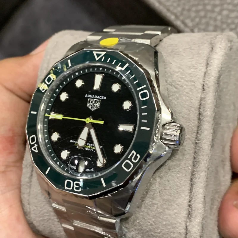 Thumb Aquaracer Professional 300 Date 42 Stainless Steel / Green