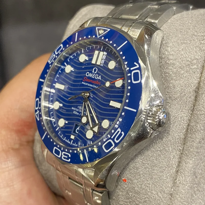 Thumb Seamaster Diver 300M Master Co-Axial 42 Stainless Steel / Blue / Bracelet