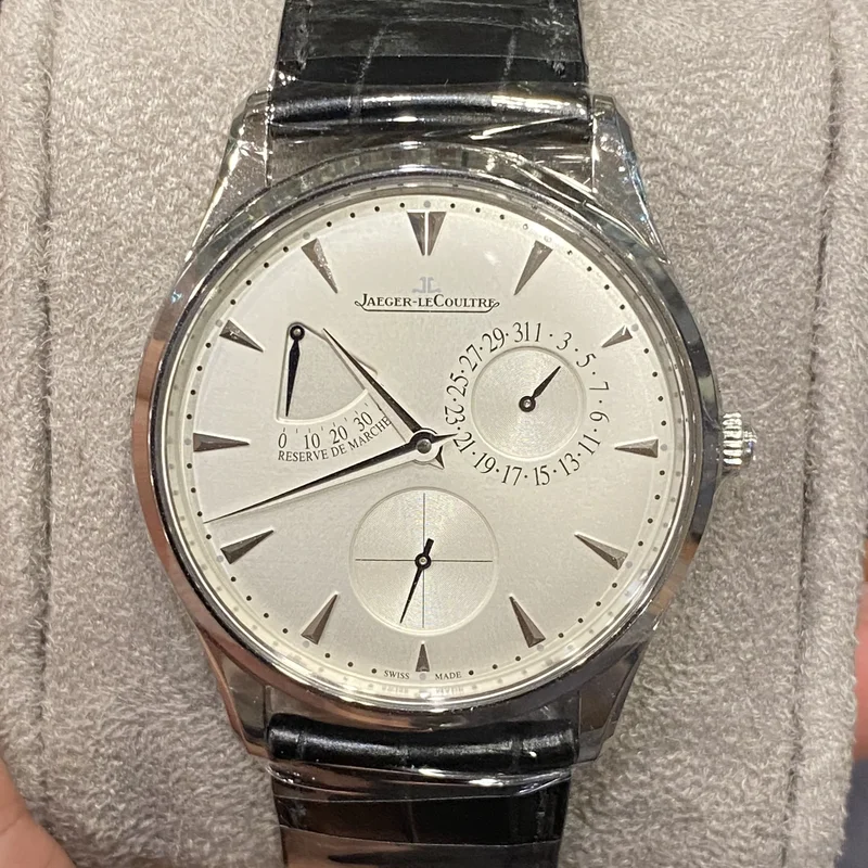 Master Ultra Thin Réserve de Marche Stainless Steel / Silver / Alligator