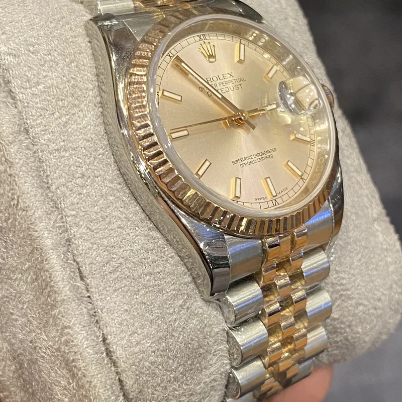 Thumb Datejust 36 Rolesor Everose Fluted / Jubilee / Pink