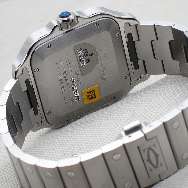 Thumb Santos Large Automatic Stainless Steel / Brown