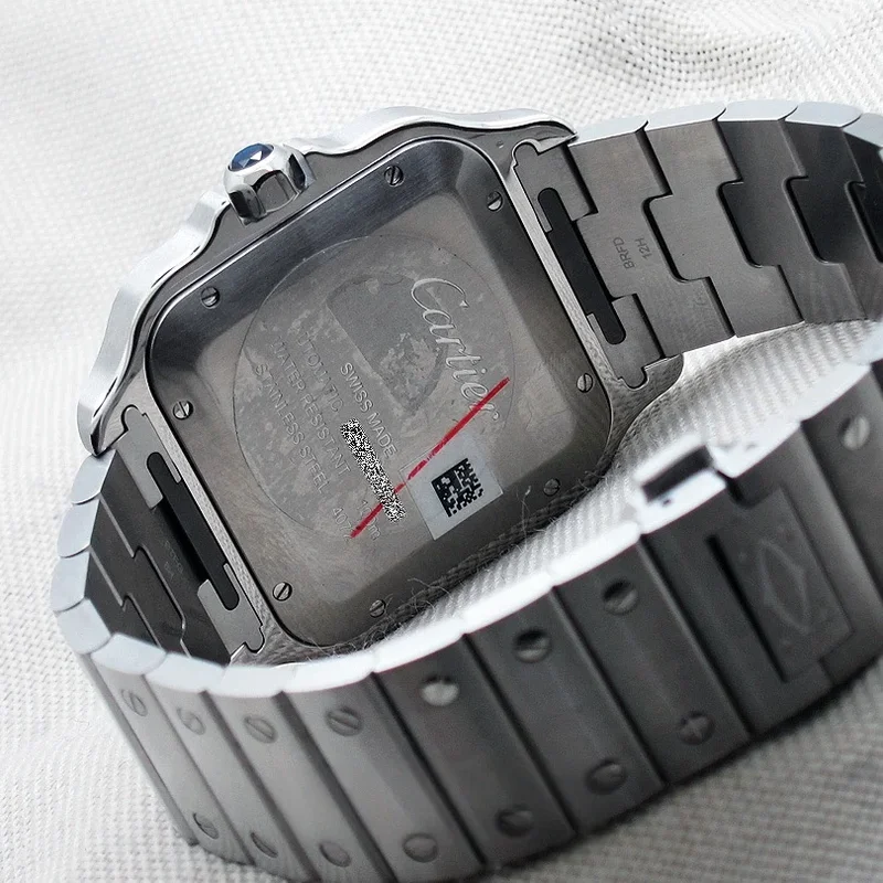 Thumb Santos Large Automatic Stainless Steel / Black