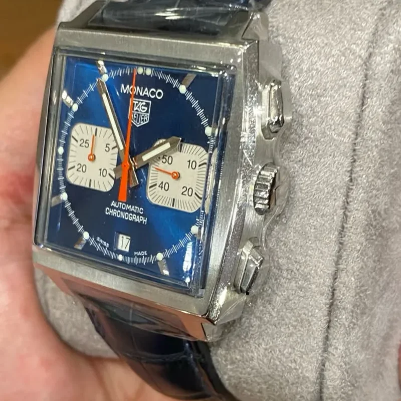 Thumb Monaco Calibre 17 Stainless Steel / Blue