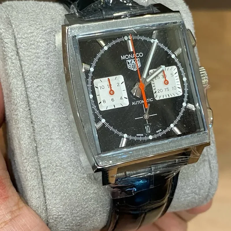 Thumb Monaco Calibre Heuer 02 Stainless Steel / Black