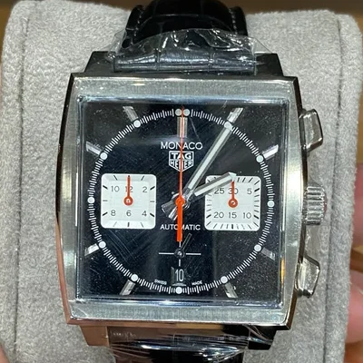 Monaco Calibre Heuer 02 Stainless Steel / Black