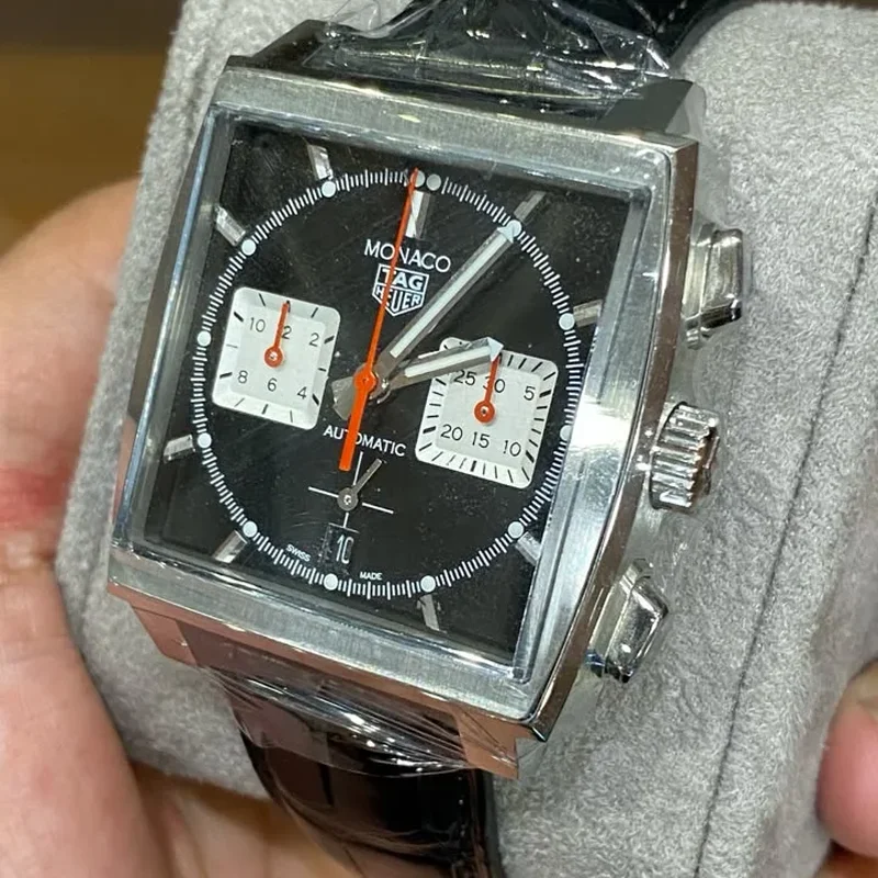 Thumb Monaco Calibre Heuer 02 Stainless Steel / Black
