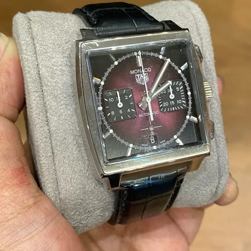 Thumb Monaco Calibre Heuer 02 Stainless Steel / Purple